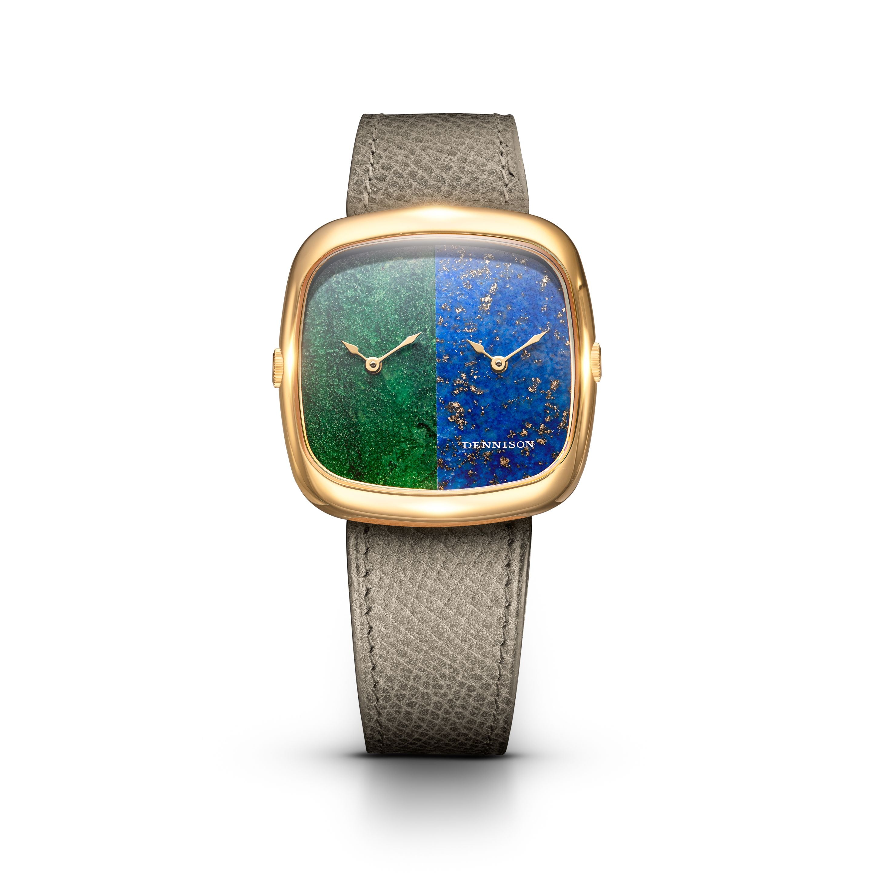 DENNISON ALD Dual Time Héliotrope et Lapis-lazuli en or