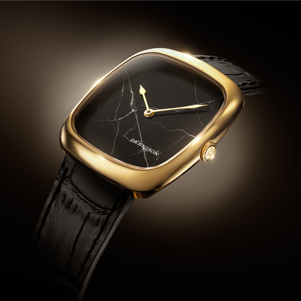 DENNISON ALD Black Marble In Gold