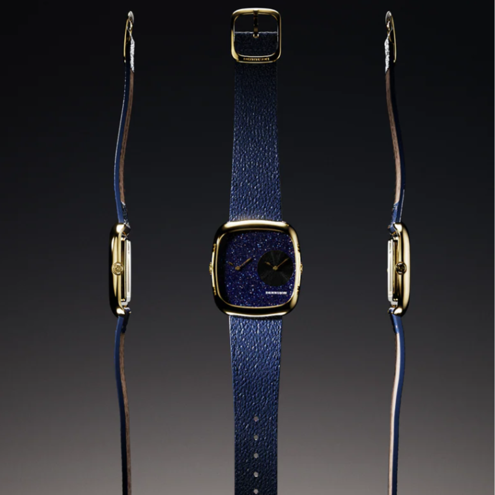 DENNISON Aventurine & Black Sunray In Gold