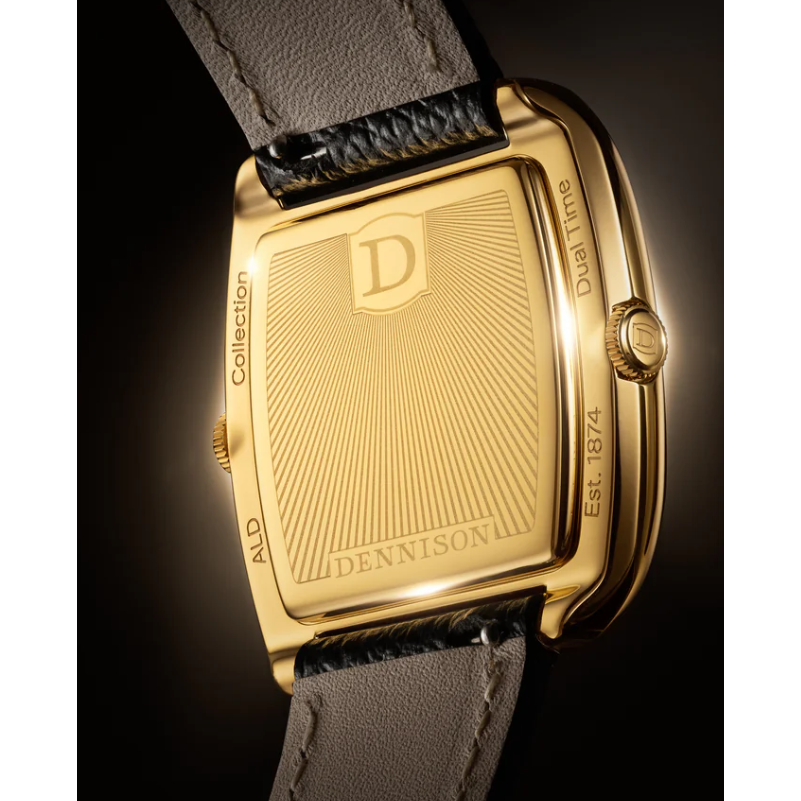 DENNISON ALD Dual Time Héliotrope et Lapis-lazuli en or