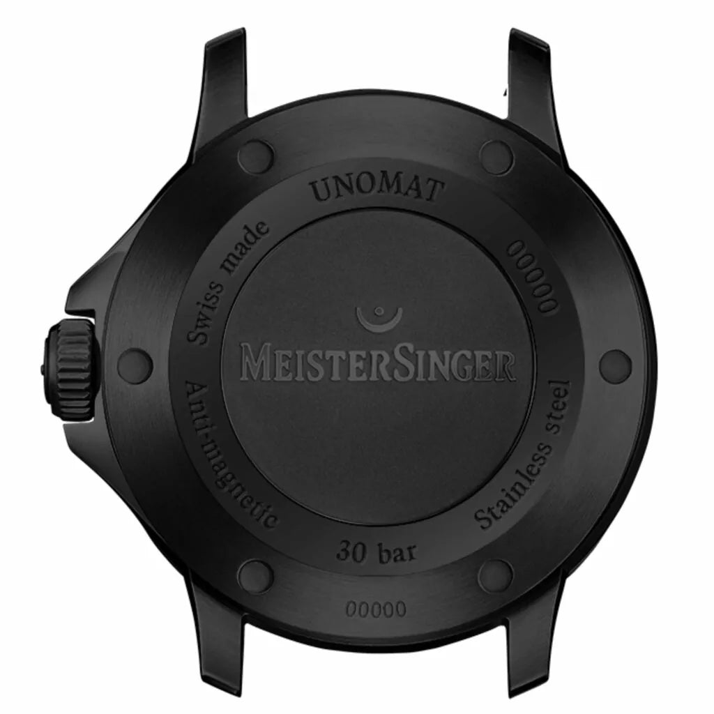 MeisterSinger Edition Unomat - Black with arctic blue