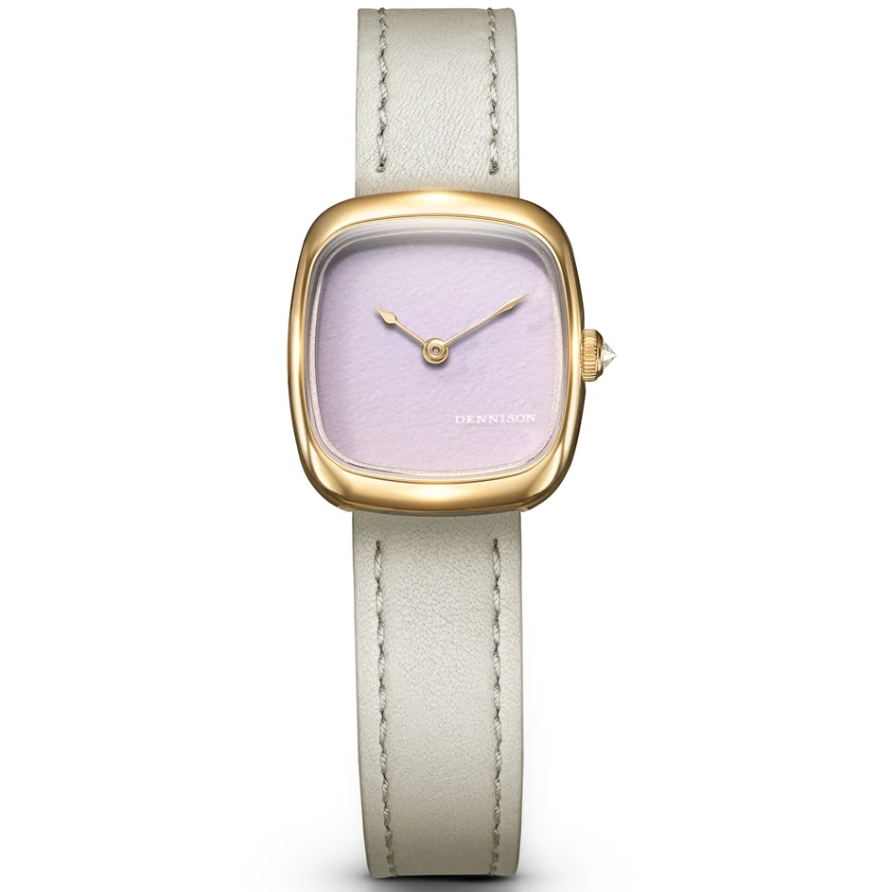 DENNISON ALD Mini Pink Malaysian Jade In Gold