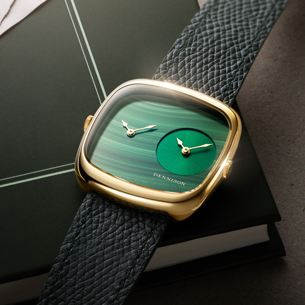 DENNISON Malachite & Green Sunray In Gold