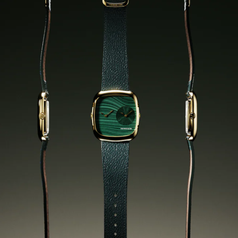 DENNISON Malachite & Green Sunray In Gold