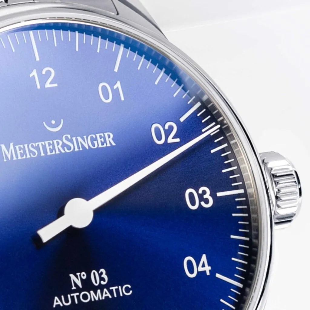 MeisterSinger №03 38mm - Sunburst Blue