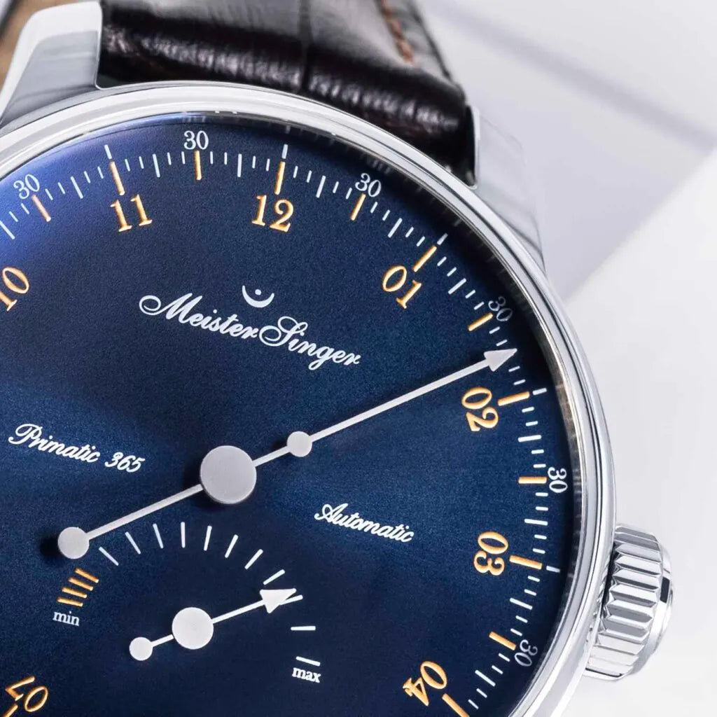 MeisterSinger Primatic 365 -Sunburst Steelblue with Gold
