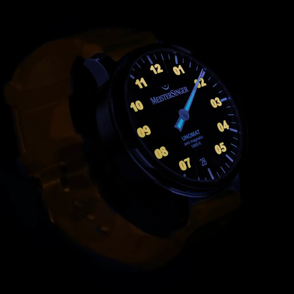 MeisterSinger Unomat - Black with Orange