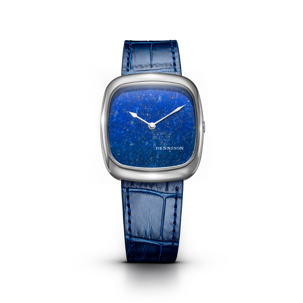 DENNISON Natural Stone Lapis Lazuli In Steel