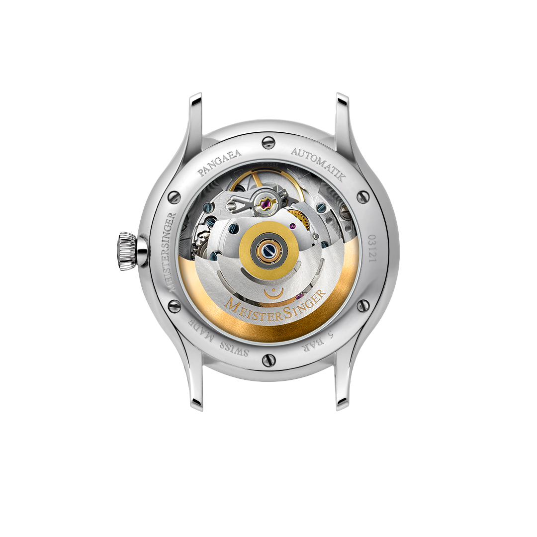 MeisterSinger Pangaea Day Date -Steel blue with gold