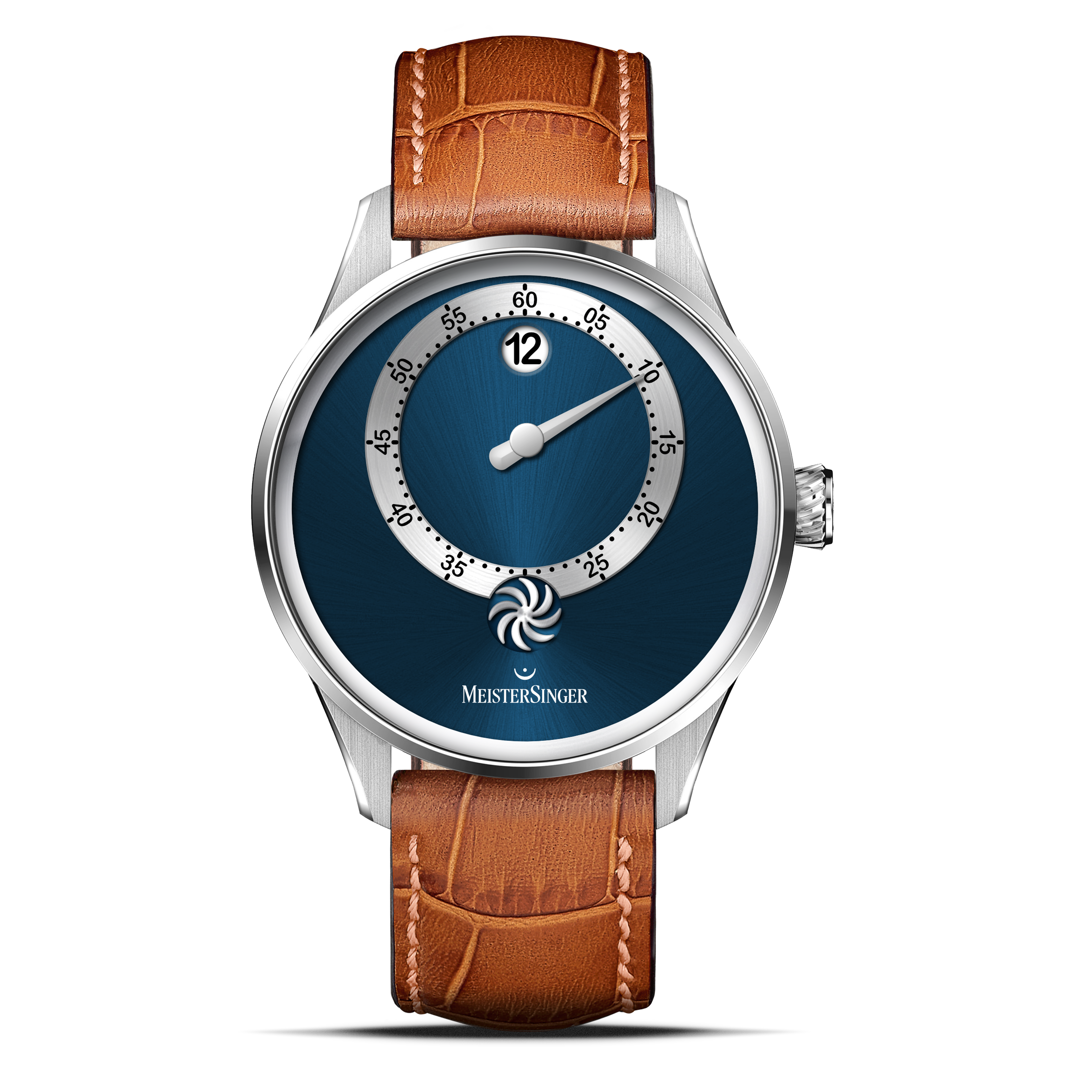MeisterSinger Panthero Jumping Hour - Sunburst Blue