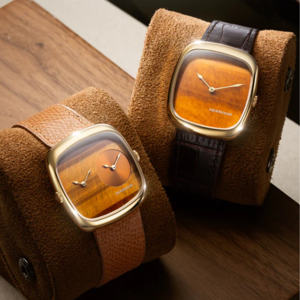 DENNISON Tiger Eye & Gold Sunray In Gold