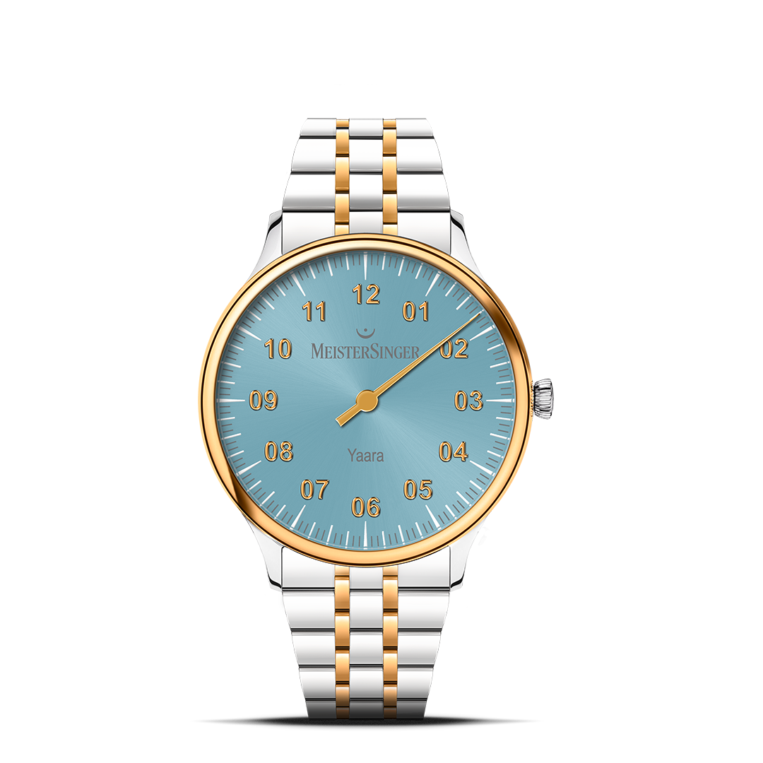 MeisterSinger Yaara YA914G｜アイスブルー×スチールブレスのクール