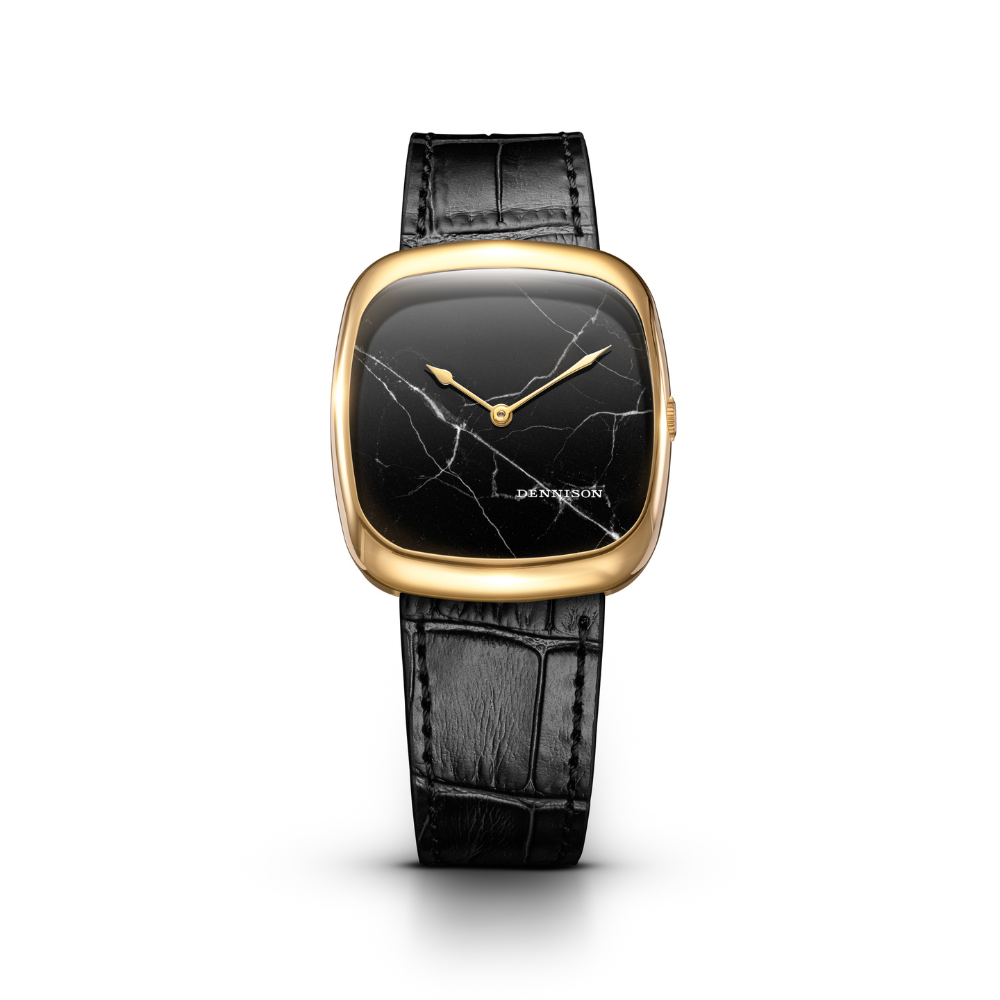 DENNISON ALD Black Marble In Gold