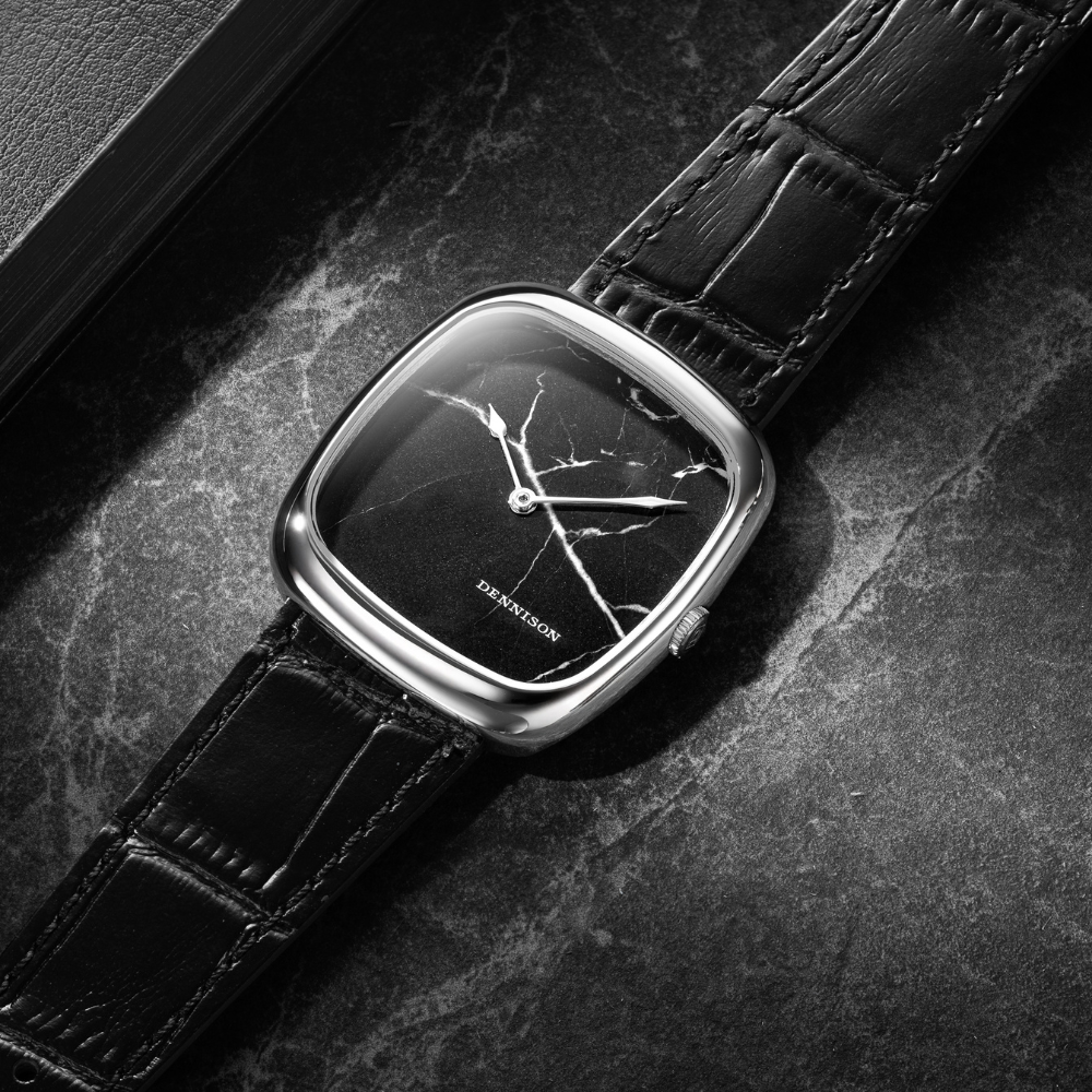 DENNISON ALD Black Marble In Steel