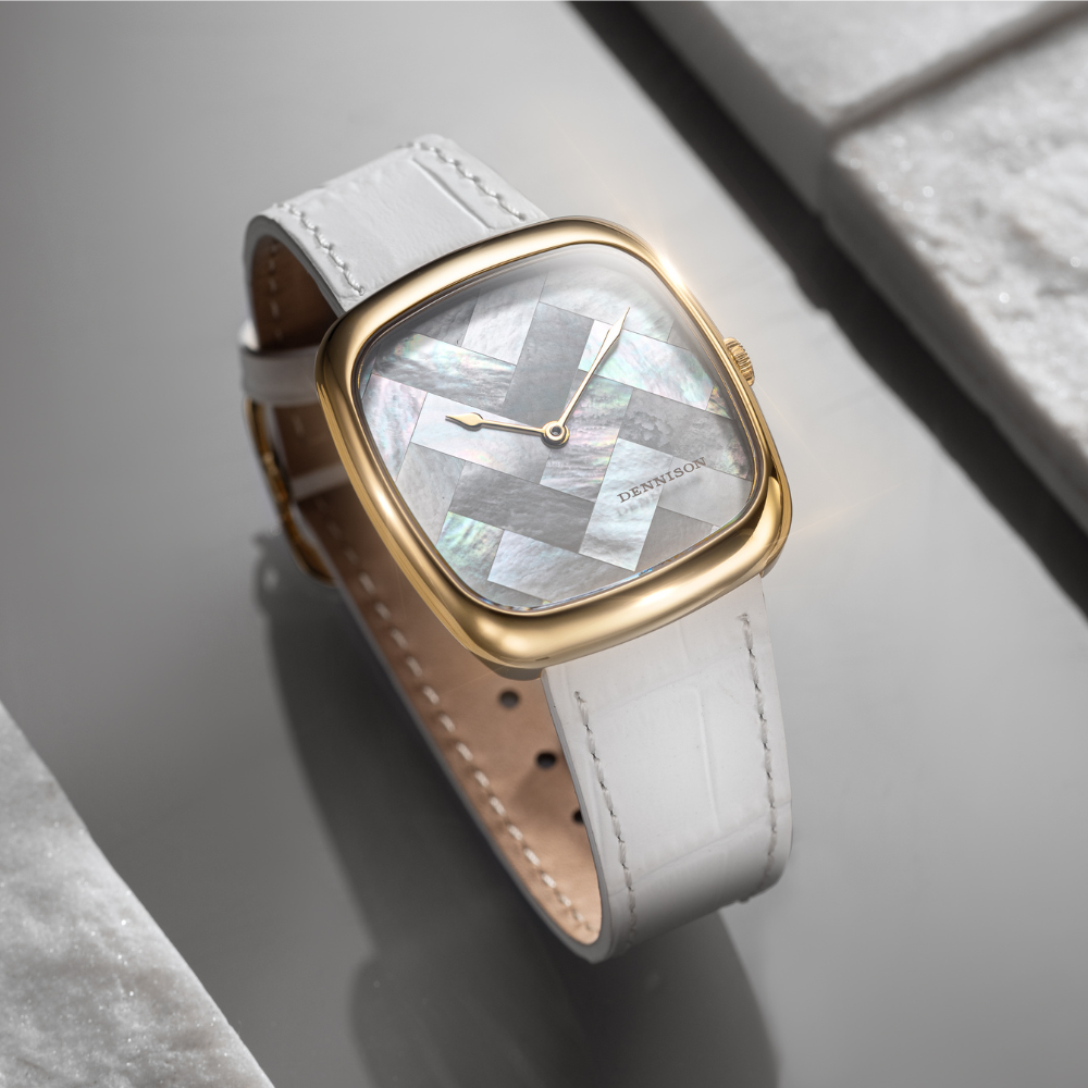 DENNISON ALD White MOP “Ghost” In Gold