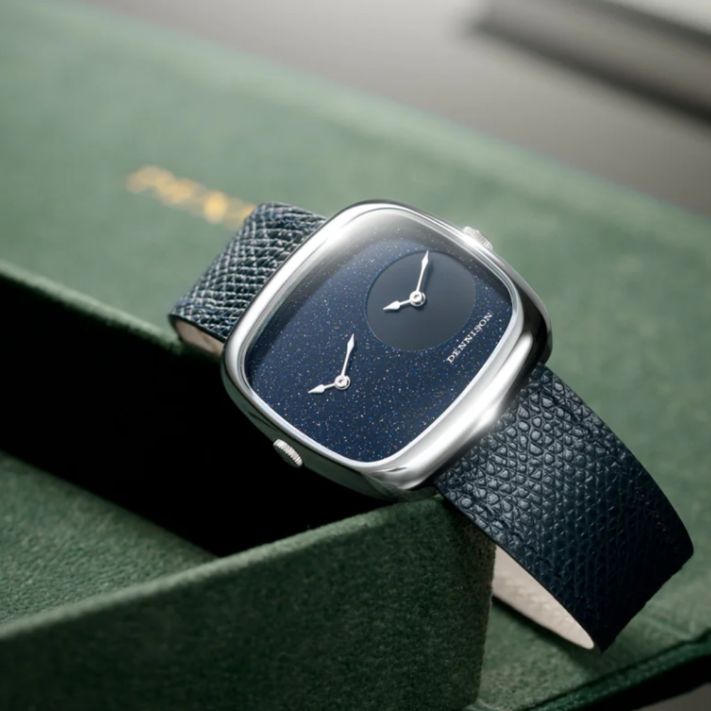 DENNISON Aventurine & Black Sunray In Steel