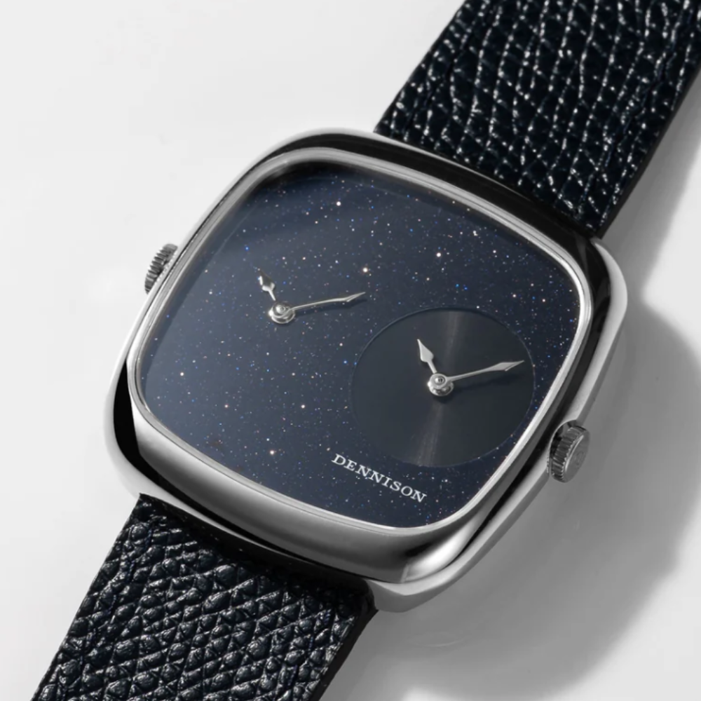 DENNISON Aventurine & Black Sunray In Steel