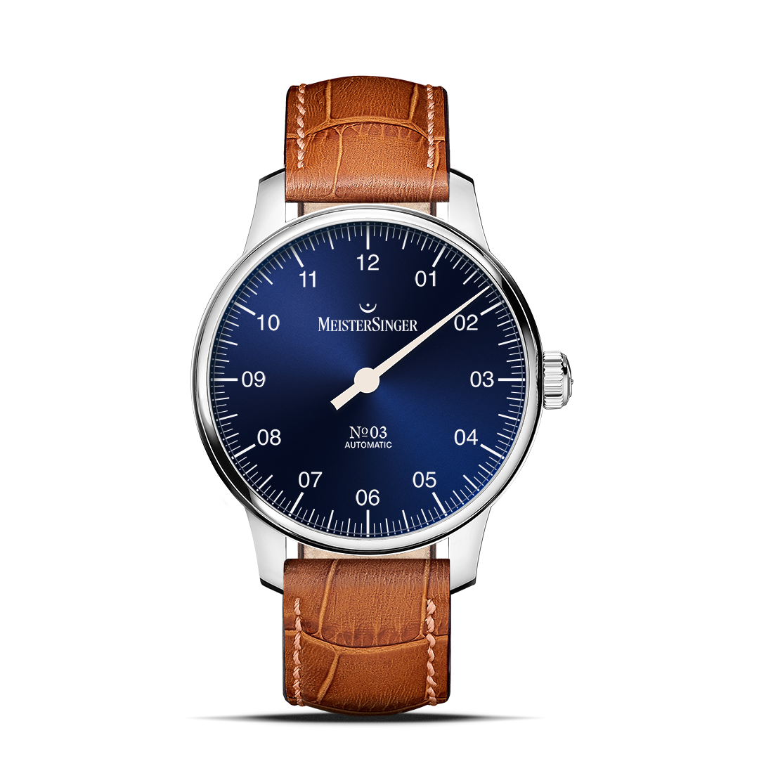 MeisterSinger №03 38mm - Sunburst Blue