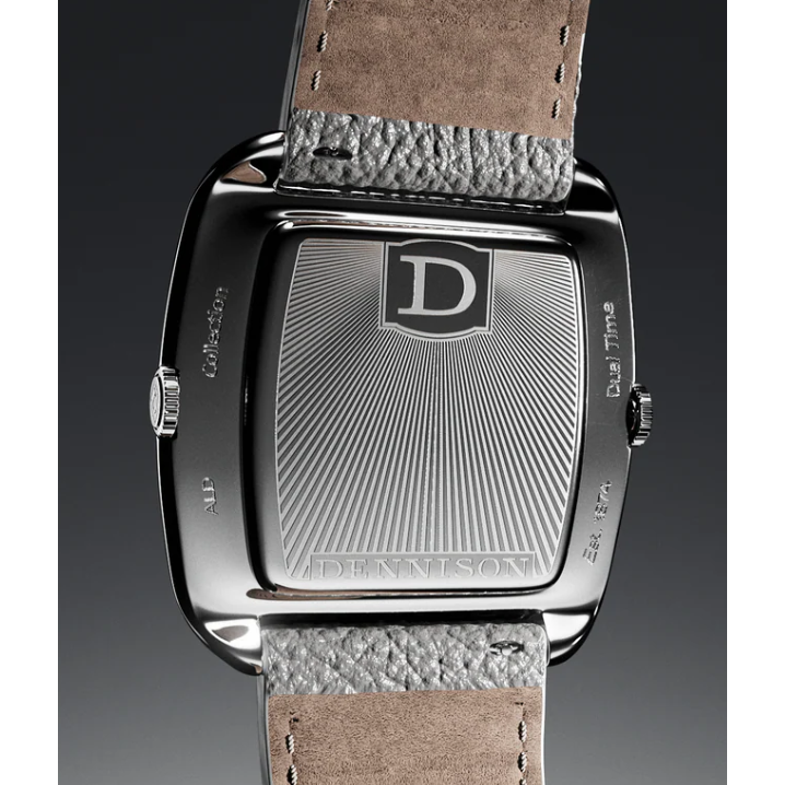 DENNISON ALD Dual Time Bloodstone & Lapis In Steel