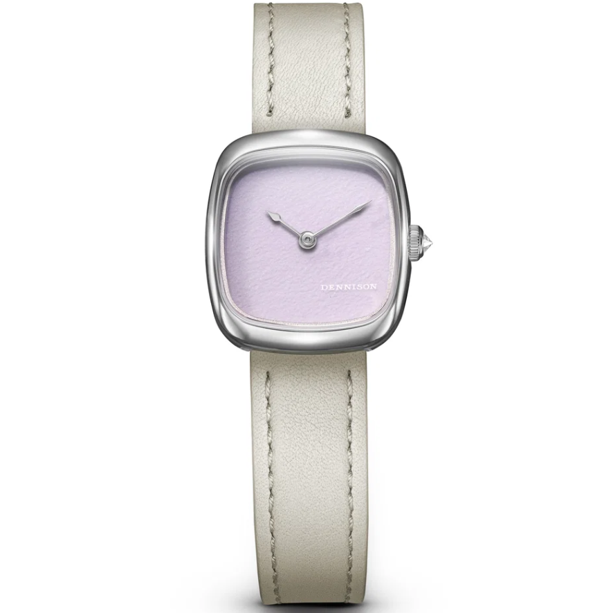 DENNISON ALD Mini Pink Malaysian Jade In Steel