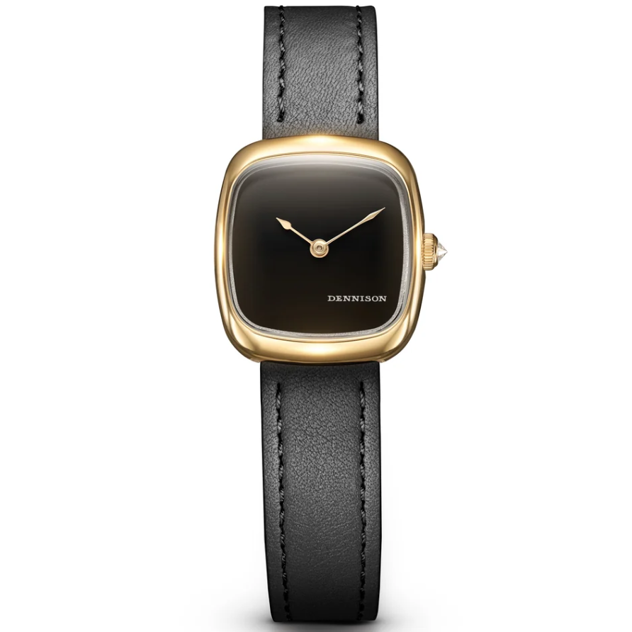 DENNISON ALD Mini Black Onyx In Gold