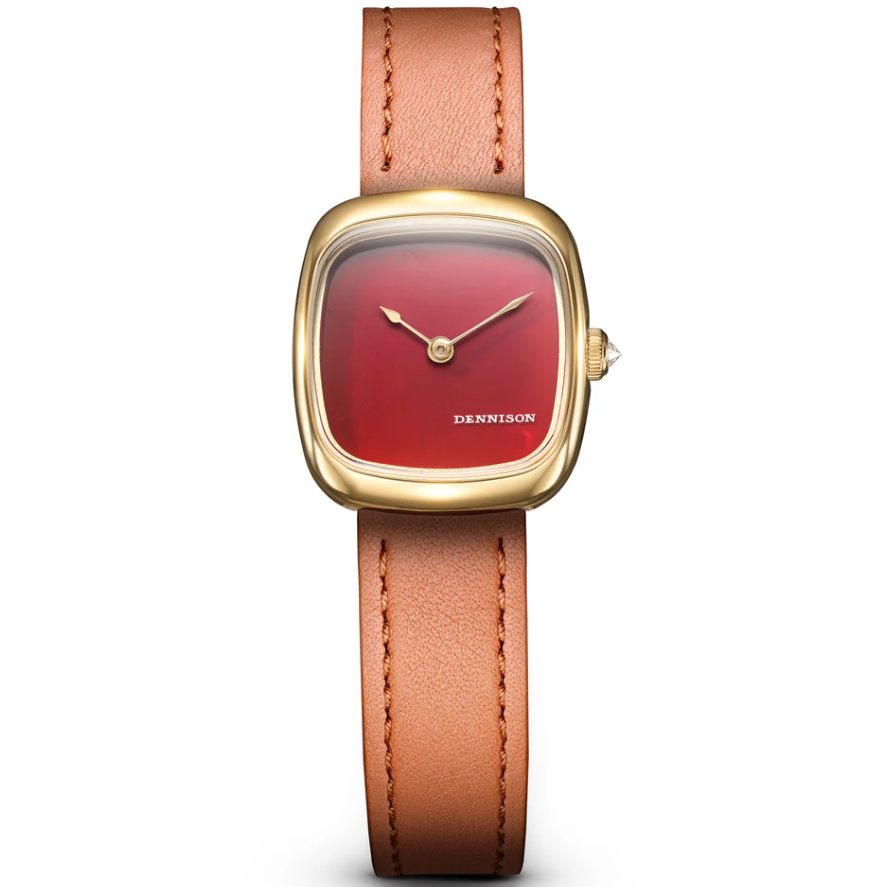 DENNISON ALD Mini Red Jasper In Gold