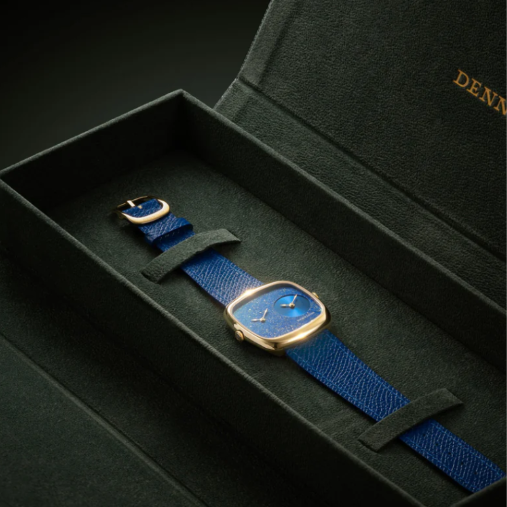 DENNISON Lapis & Blue Sunray In Gold