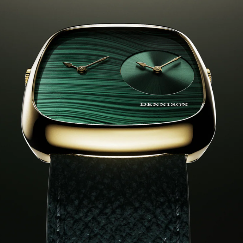 DENNISON Malachite & Green Sunray In Gold