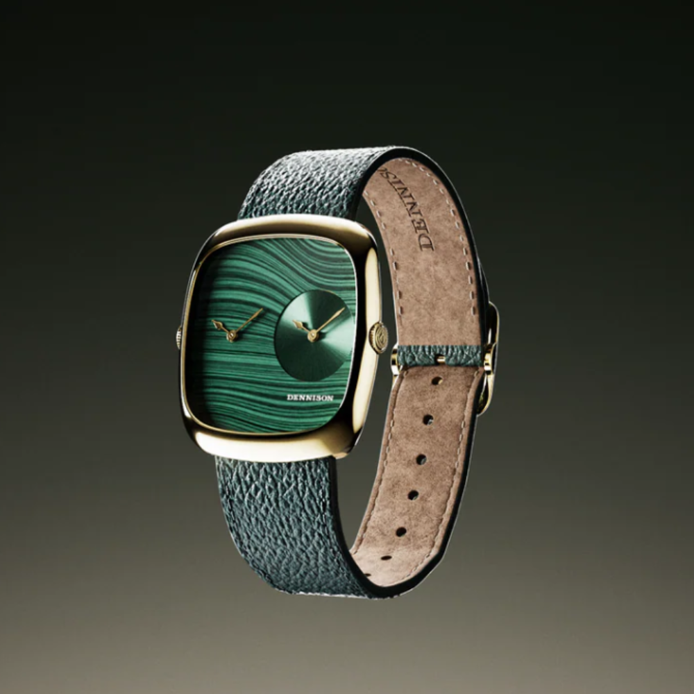 DENNISON Malachite & Green Sunray In Gold