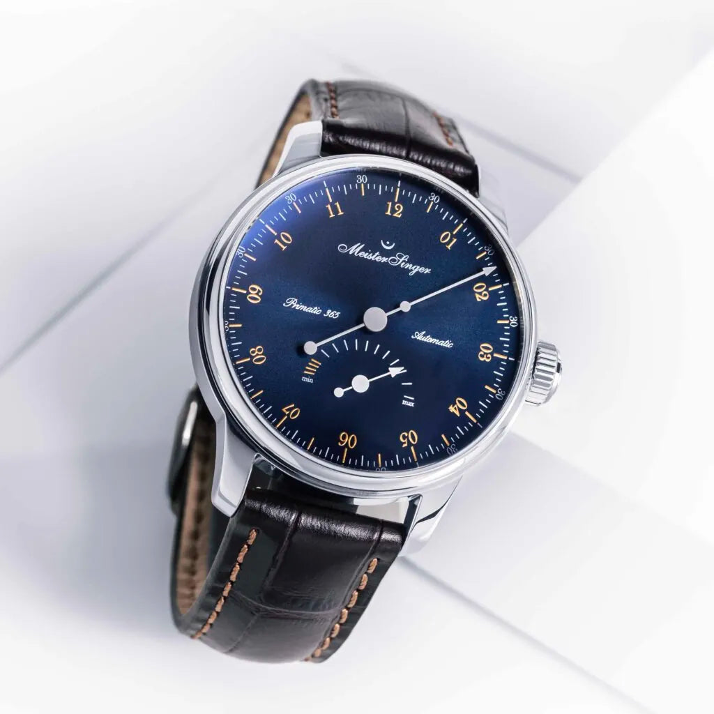 MeisterSinger Primatic 365 -Sunburst Steelblue with Gold