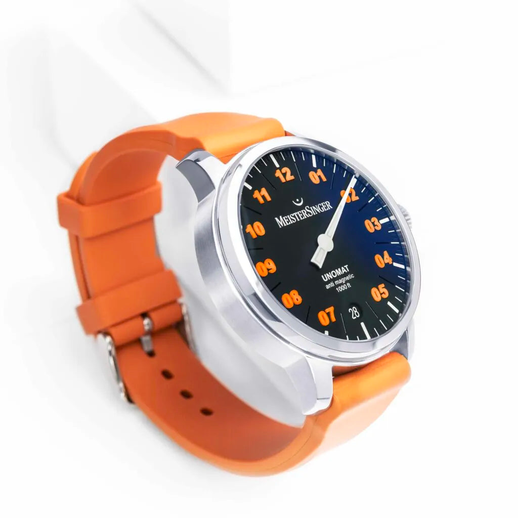 MeisterSinger Unomat - Black with Orange