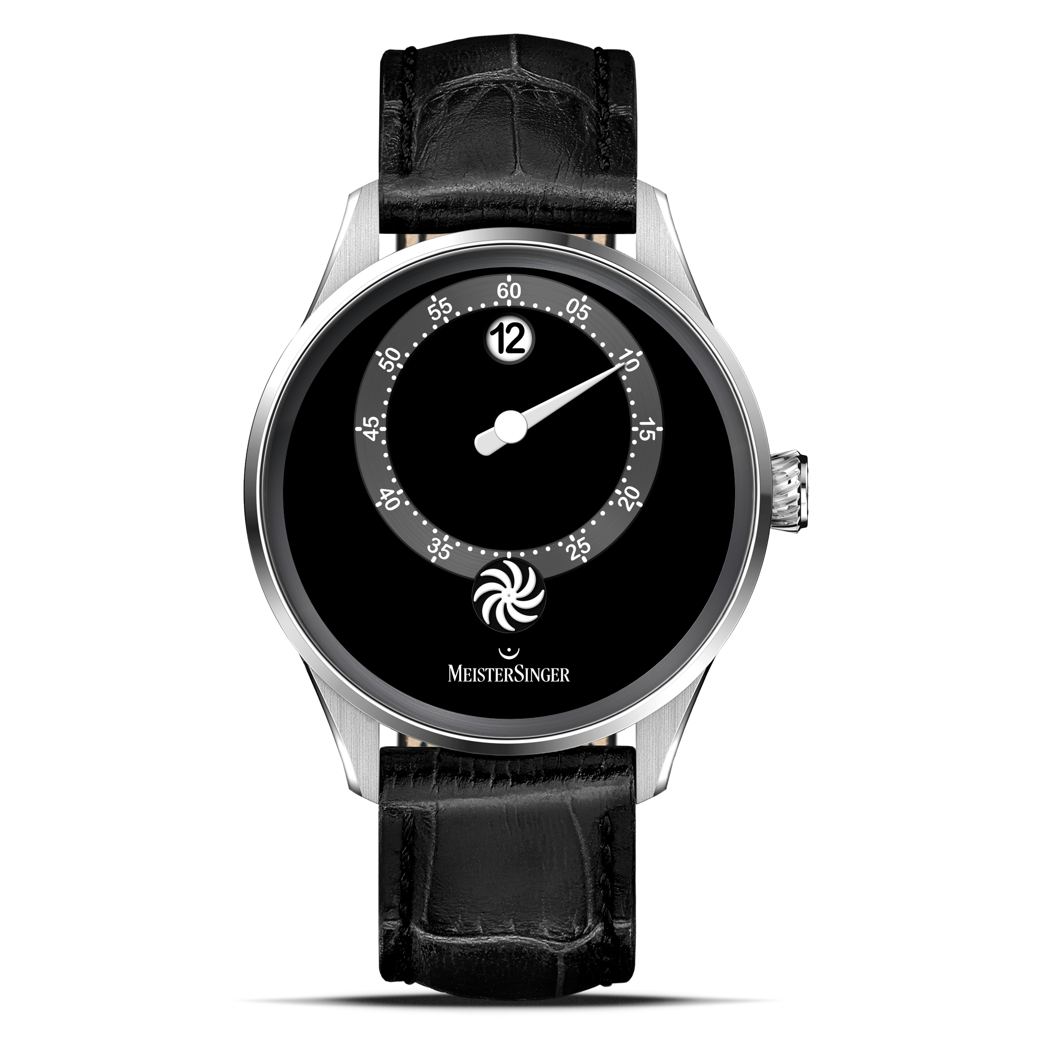 MeisterSinger Panthero Jumping Hour - Glossy Black