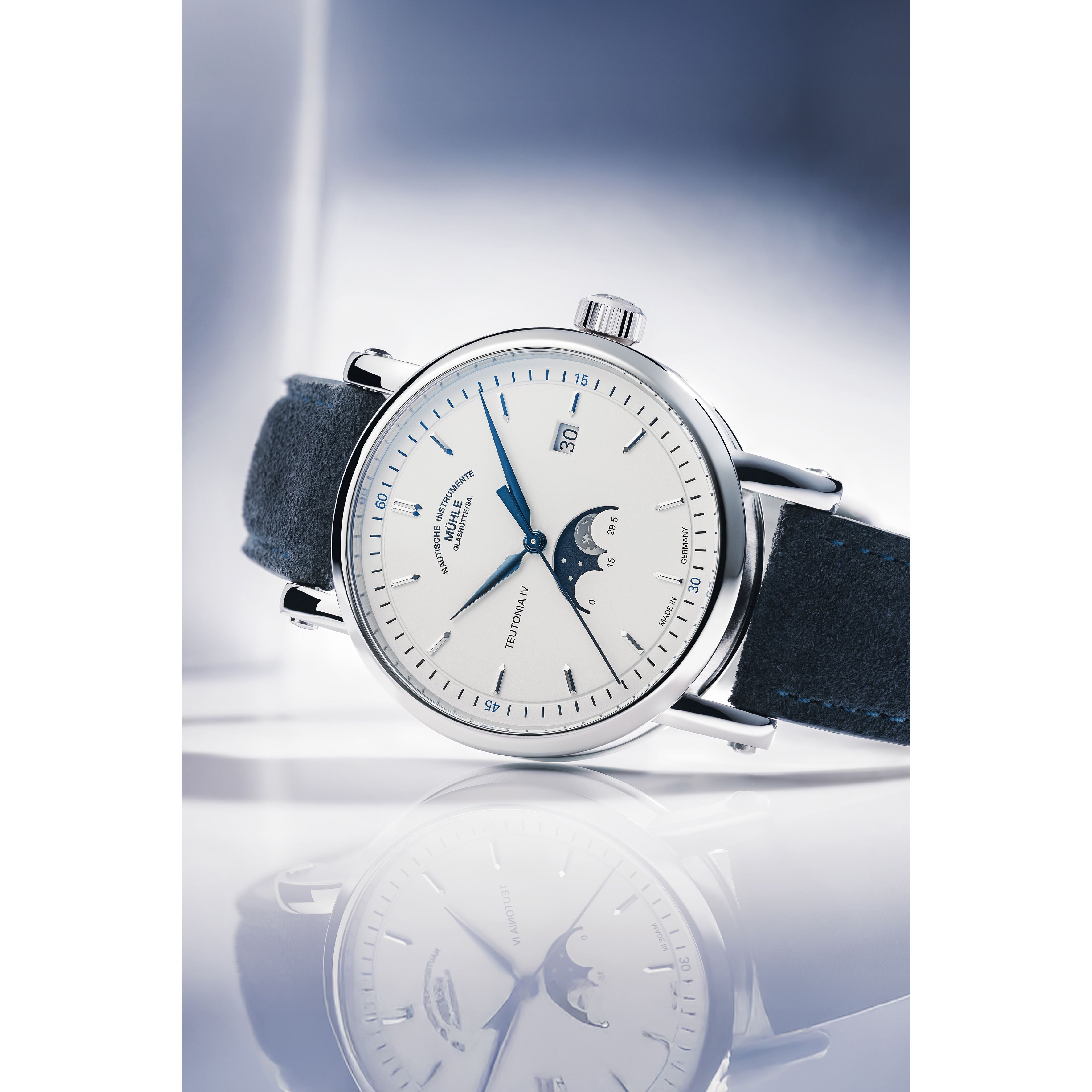 Mühle Glashütte M1-44-05-LBV-I｜Teutonia IV Moonphase 自動巻き