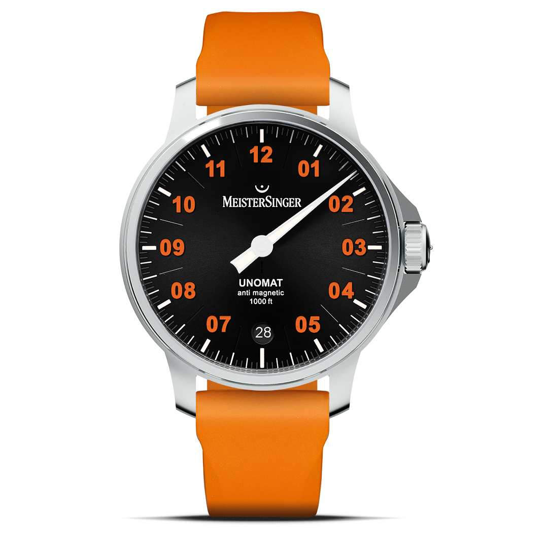 MeisterSinger Unomat - Black with Orange