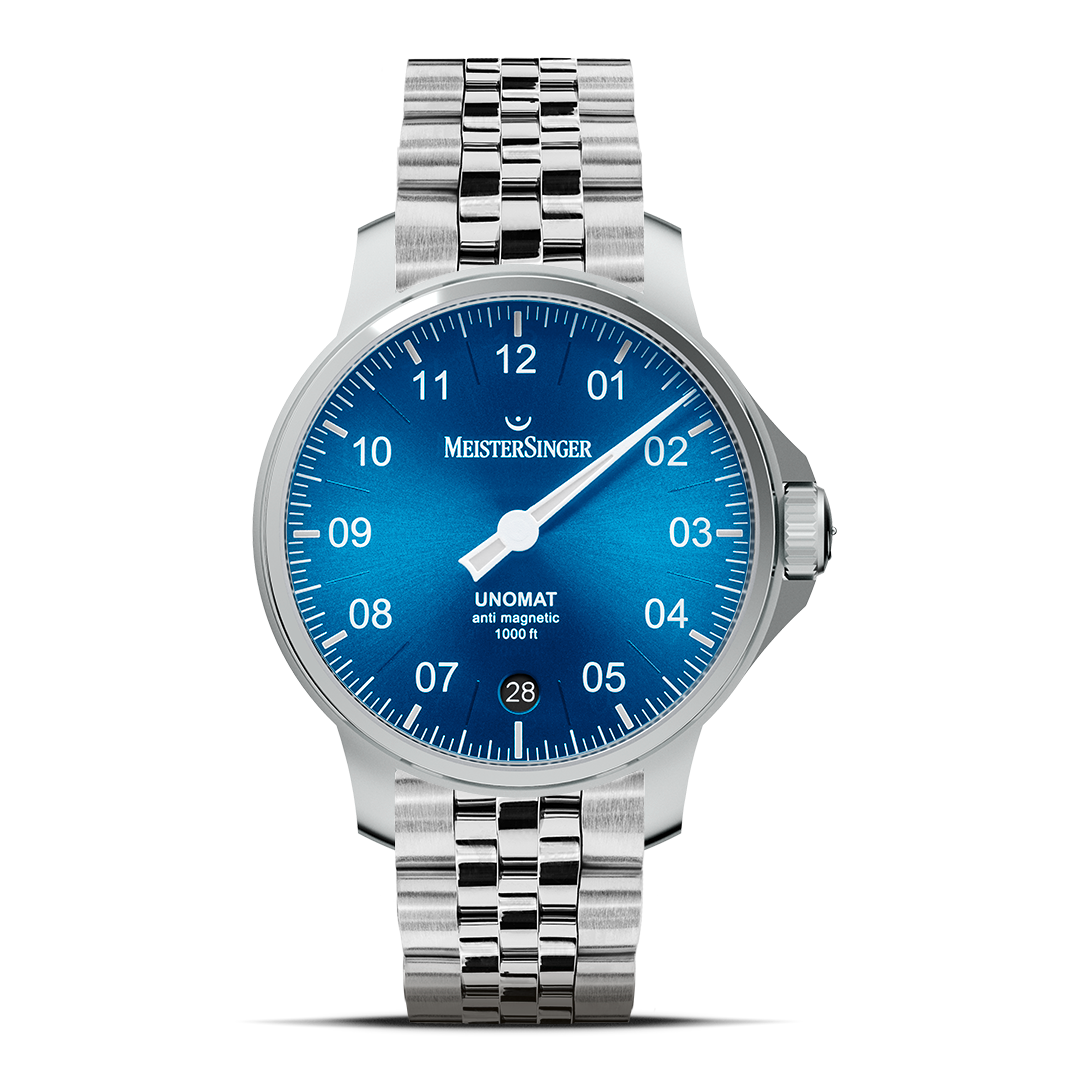 MeisterSinger  Unomat - Sunburst medium blue